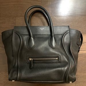 CELINE BLACK MICRO TOTE BAG - AUTHENTIC PREOWNED